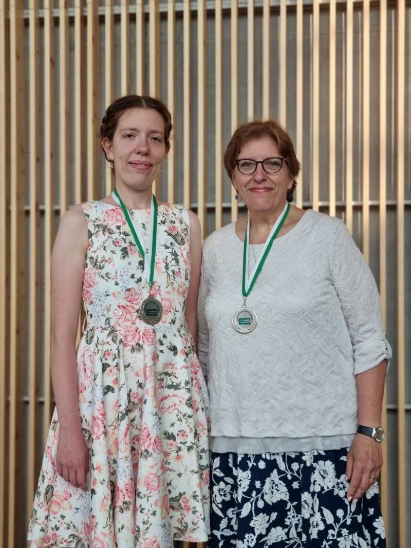 Srebrne medalistki MME Par Kobiet - Sophia i Cathy Bałdysz